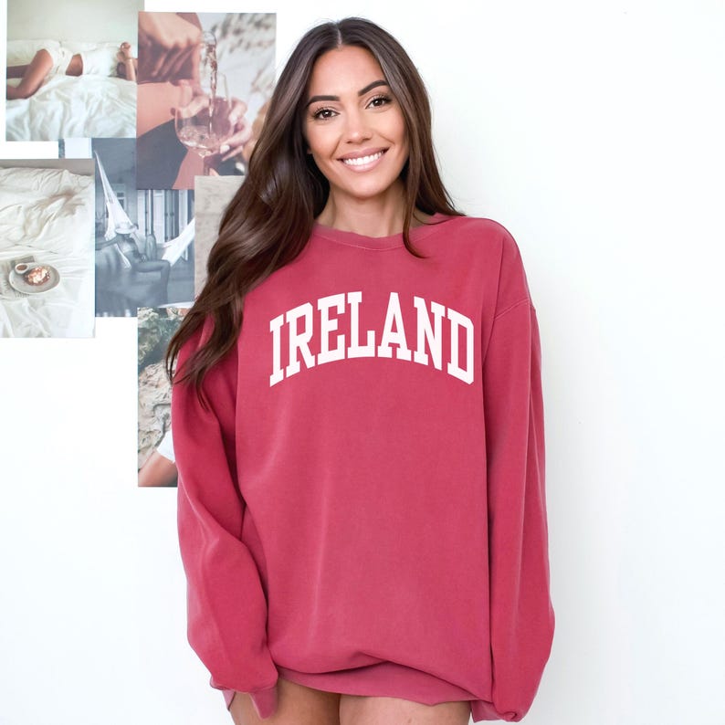 Ireland Sweatshirt, Comfort Colors Ireland Shirt, Ireland Tshirt, Moving to Ireland Gift Souvenir, Irish Sweatshirt Northern Ireland Sweater
