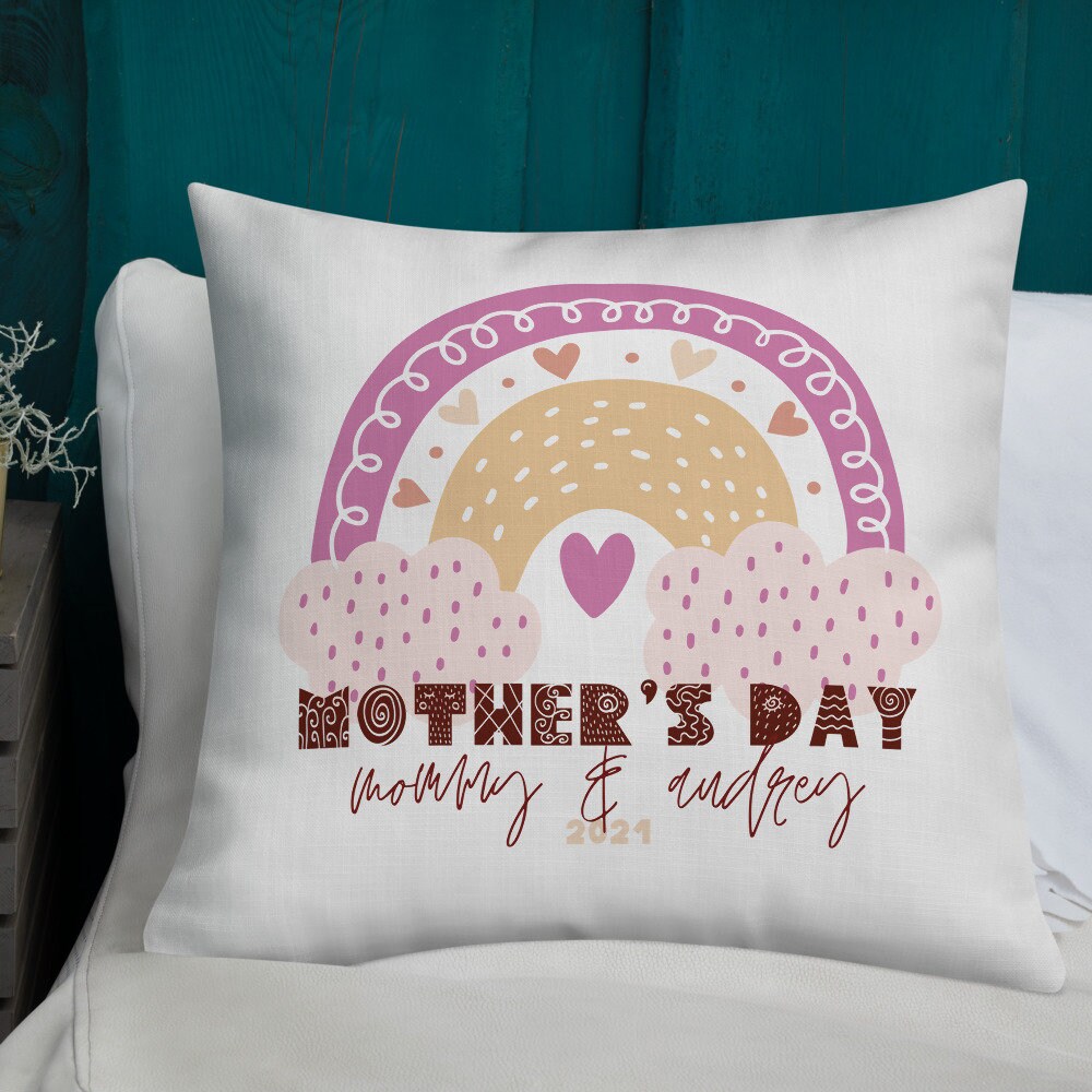 Custom Mothers Day pillow Personalized Mothers Day pillow Etsy