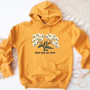 Skull Halloween Sweater Spooky Halloween Hoodie, Trick or Treat Sweatshirt Skull Sweatshirt, Womens Fall Sweater Cozy Halloween Gift for Her