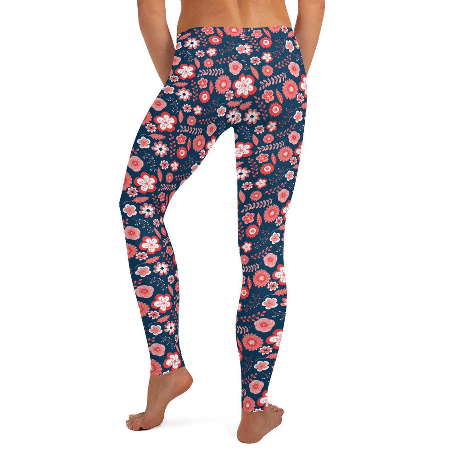 blue and pink leggings