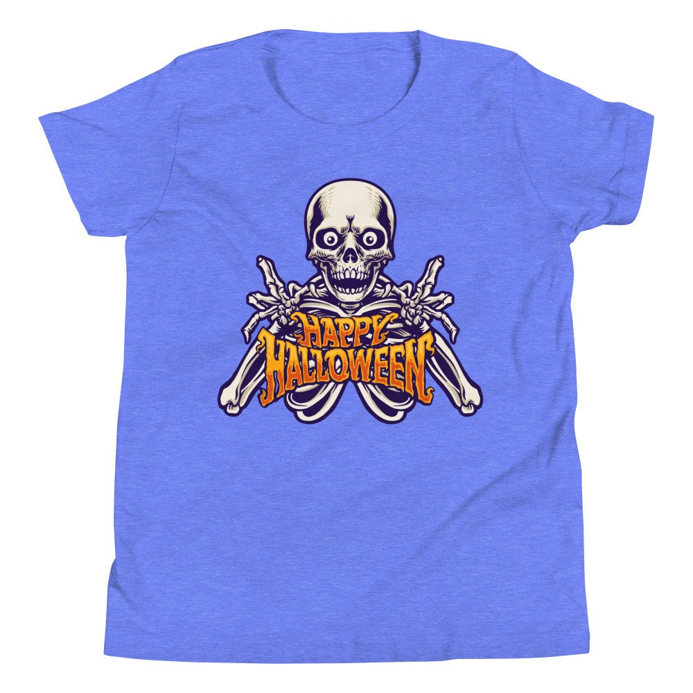 Happy Halloween Kids Shirt Skeleton Shirt for Kids Skull - Etsy