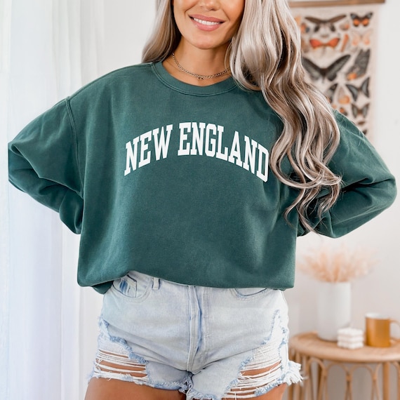 New England Sweatshirt, Comfort Colors New England Crewneck, New England Sweater, New England Gift, College Student Gift, Game Day Shirt