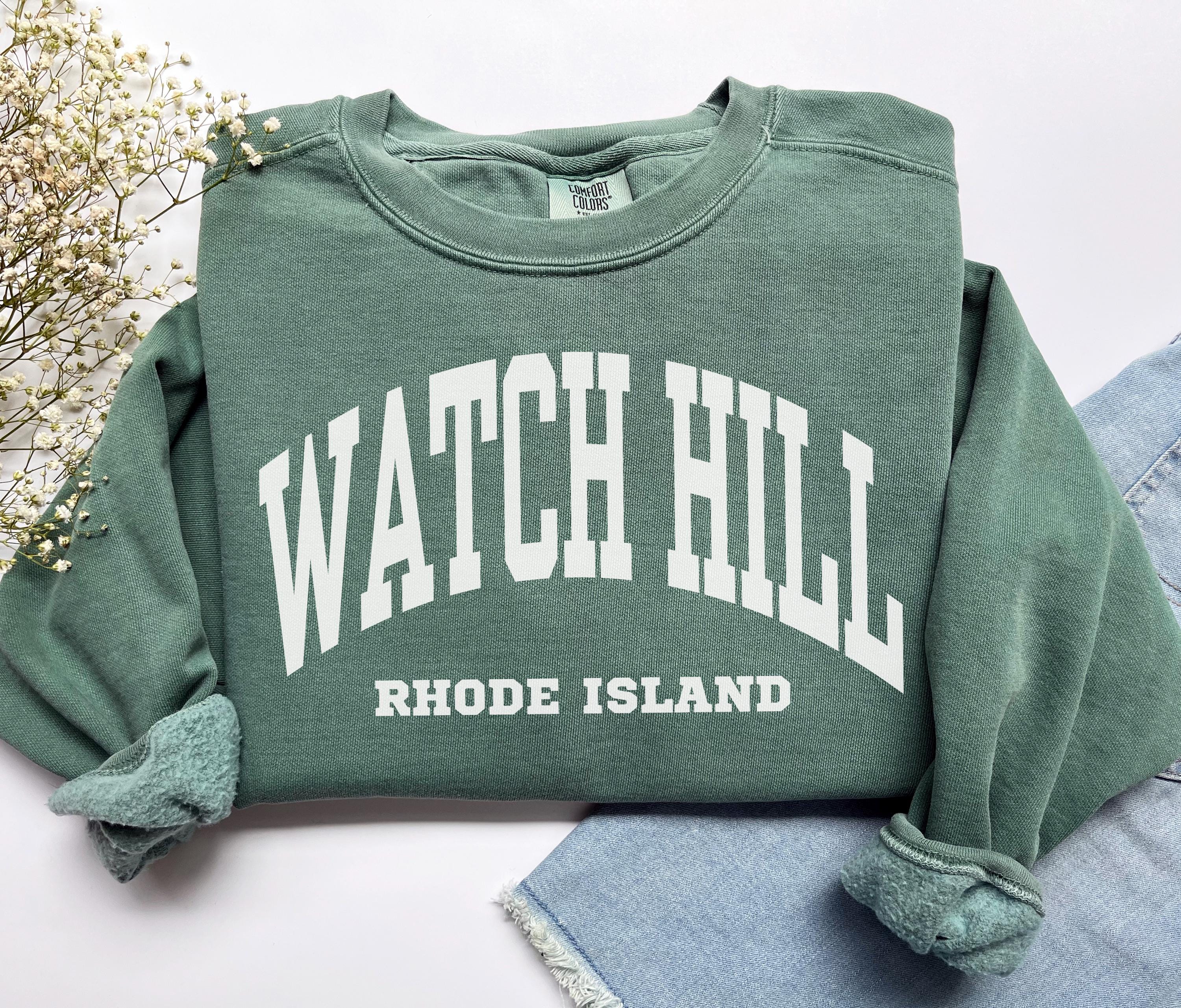 Watch Hill Sweatshirt, Comfort Colors Watch Hill RI Shirt Rhode