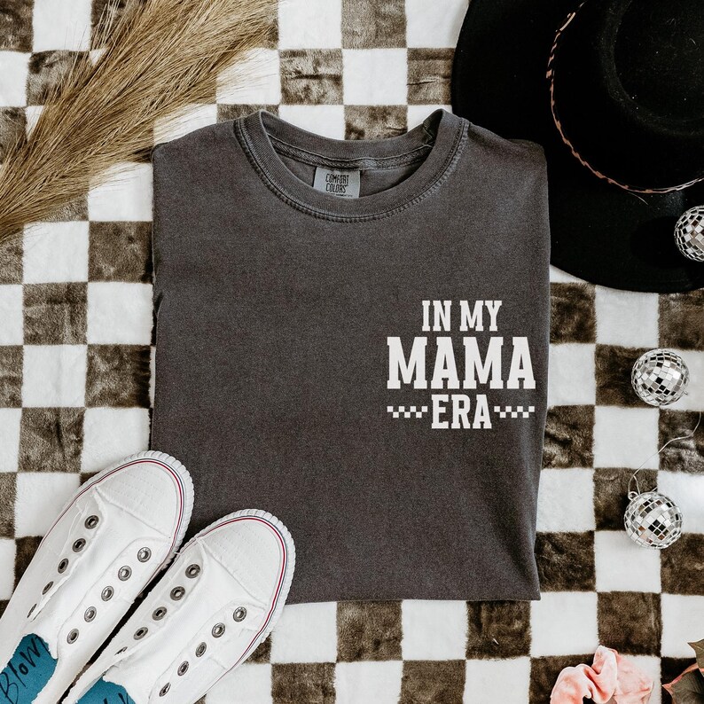 In My Mama Era Shirt, Comfort Colors Mom Shirt, Funny Mom Tee New Mom Pregnancy Announcement Shirt, Pregnant Wife Gifts, First Time Mom Gift