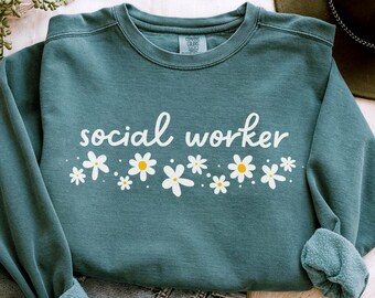 Sozialarbeiter Sweatshirt, Komfortfarben Sozialarbeiter Shirt Sozialarbeiter Geschenk Schulsozialarbeiter Rundhalsausschnitt, SW Schulsozialarbeit Pullover