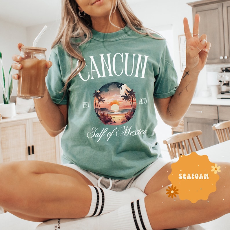 Cancun Shirt, Comfort Colors® Cancun Sweatshirt, Cancun Mexico Shirts, Group Matching Girls Cancun Vacation Shirt, Mexico Cancun Trip Shirt