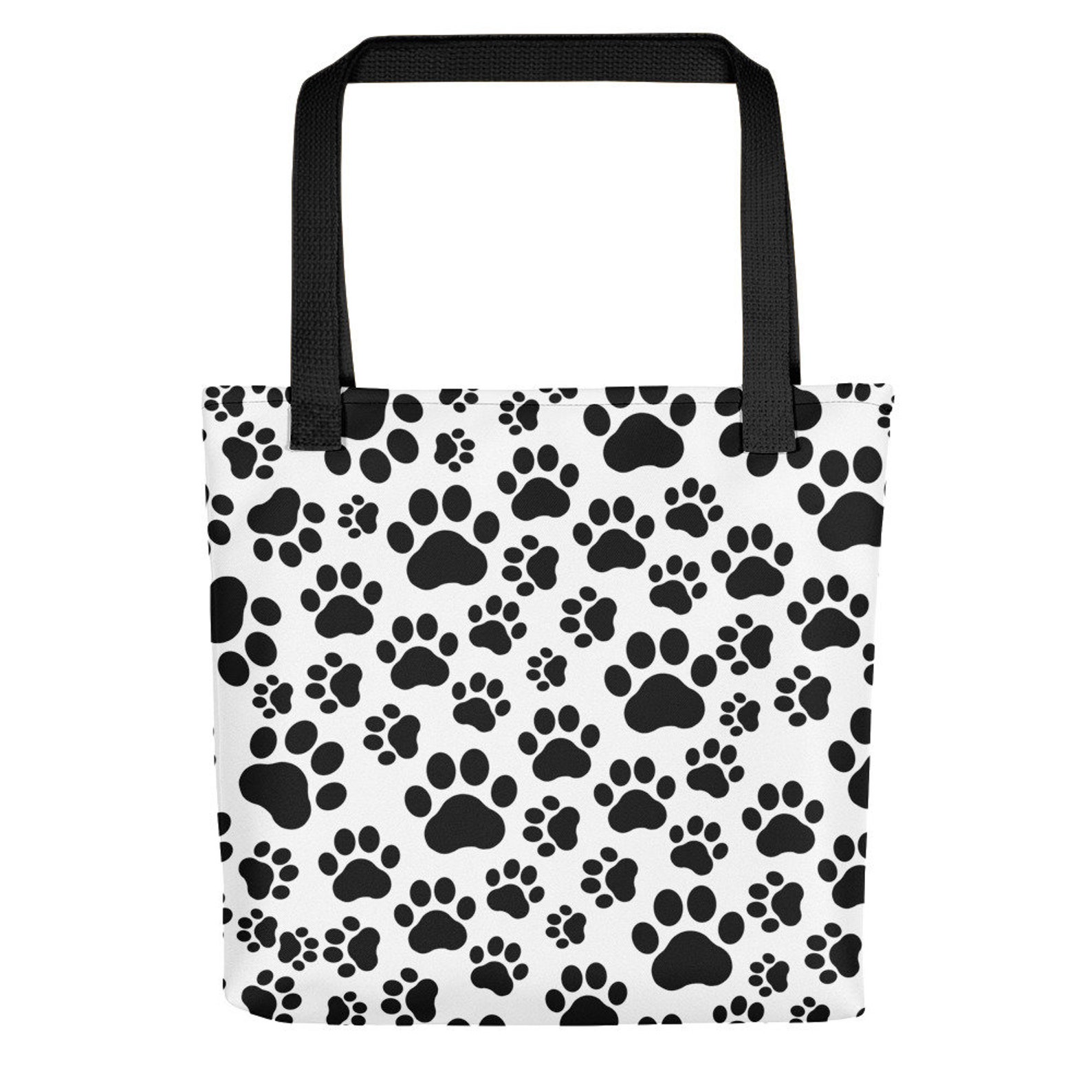 Paw Print Tote Bag Dog Tote Bag Cat Tote Bag Beach Bag Etsy