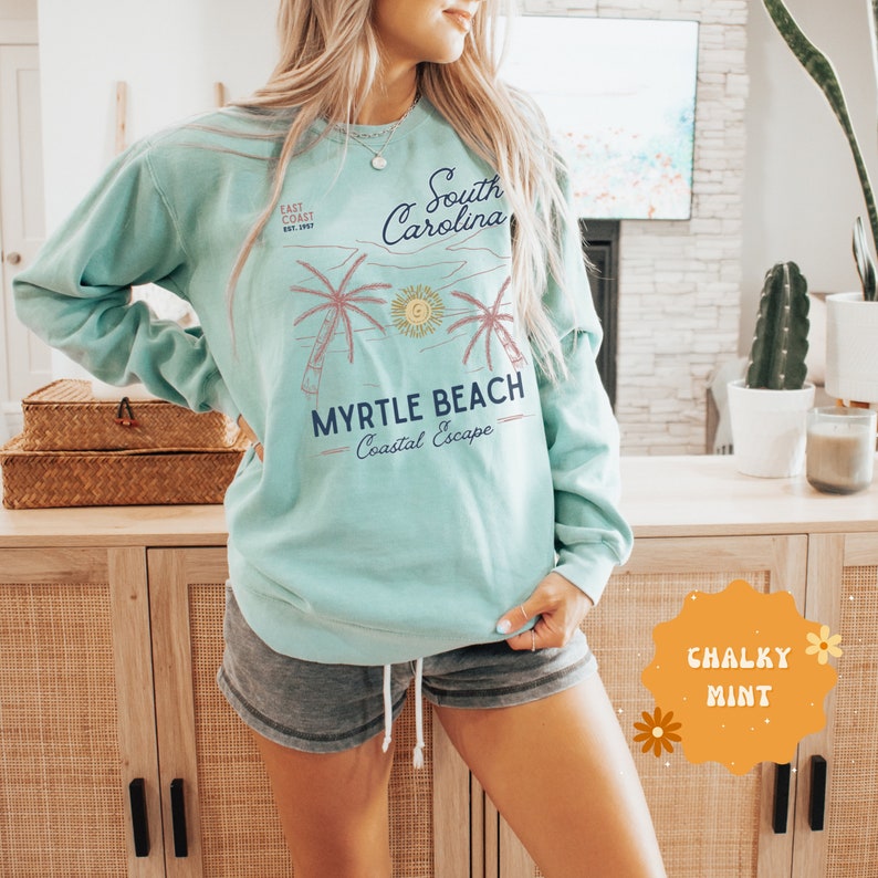 Myrtle Beach Shirt South Carolina Sweatshirt, Comfort Colors Myrtle Beach SC Sweatshirt Crewneck, Myrtle Beach T-Shirt South Carolina Gift