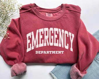 Maglietta per pronto soccorso, felpa per infermiere del pronto soccorso Comfort Colors, vita da infermiere del pronto soccorso, girocollo per medico del pronto soccorso, regalo per laureati in infermieristica