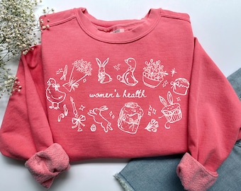 Hoppy Womens Gesundheit Sweatshirt, Komfort Farben Ostern OBGYN Shirt Obstetric Nurse Tshirt, Arbeit Lieferung WHEP MFM Ob Nurse Abschluss Geschenk