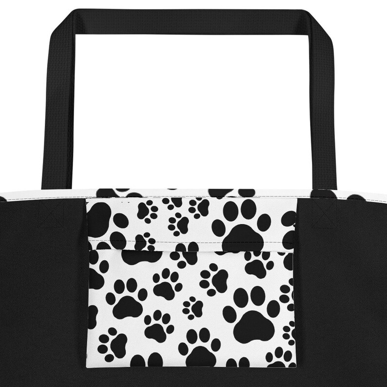 Paw Print Tote Bag Dog Tote Bag Cat Tote Bag Beach Bag Etsy