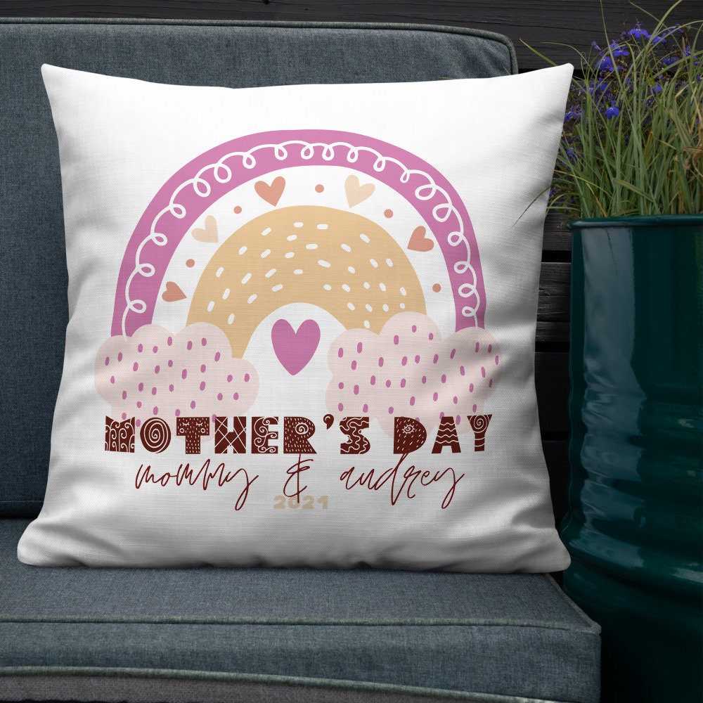 Custom Mothers Day pillow Personalized Mothers Day pillow Etsy