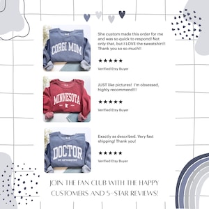 Iowa Sweatshirt, Comfort Colors Iowa Map Shirt Travel Iowa Vacation Trip Souvenir, Preppy IA Game Day Moving to Iowa Crewneck Student Gift image 16