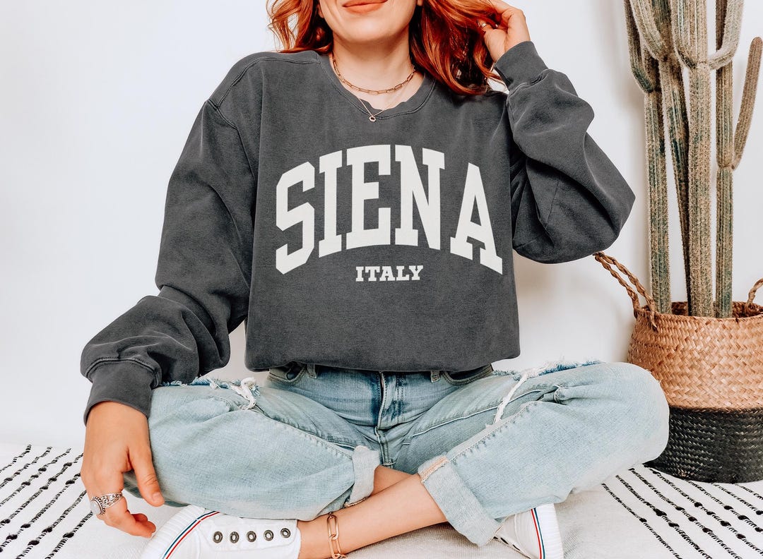 Sudadera Siena, colores cómodos, camisa Siena Italia, cuello