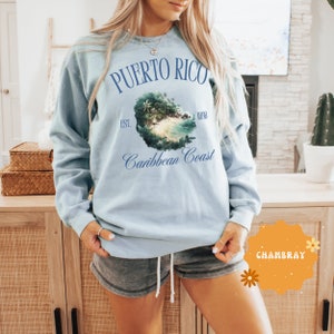 Puerto Rico Shirt, Comfort Colors® Puerto Rico Sweatshirt, Puerto Rican Shirt, Puerto Rico T-shirt, Family Vacation Trip Puerto Rican Gift