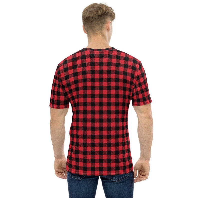 Mens Buffalo Plaid Shirt as Christmas Outfit for Men or Xmas Tshirt ...