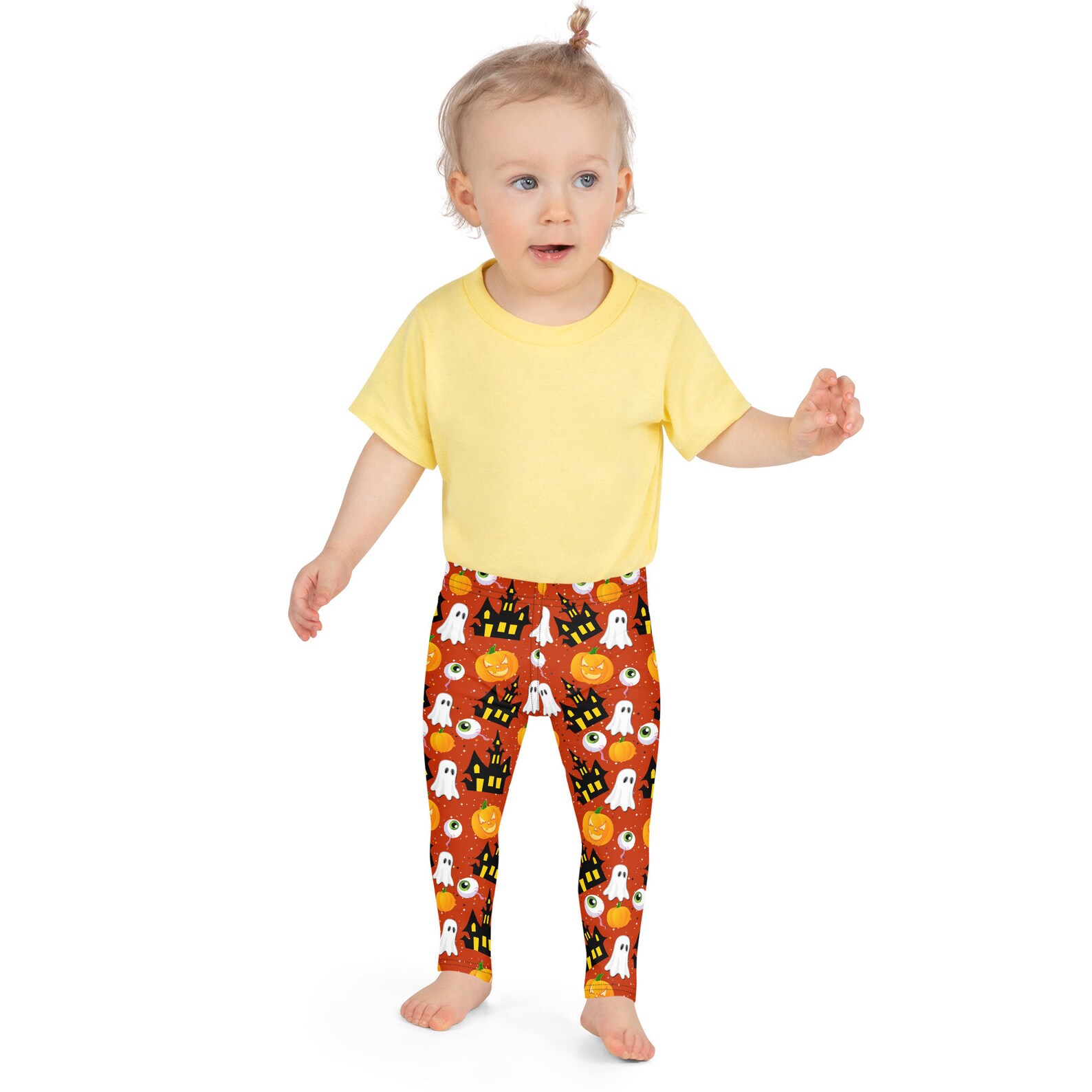 Kids Halloween Costume Kids Halloween Pants, Red Kids Leggings Kids