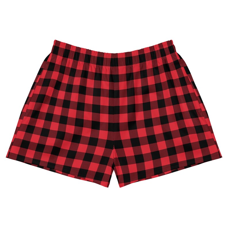 Women Christmas shorts pajamas buffalo plaid holiday jammies athletic workout gym shorts Christmas pyjamas family matching Christmas pjs