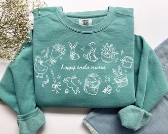 HopfenEndo Krankenschwester Sweatshirt, Komfort Farben OsternEndo Nurse ShirtEndokrinologie Krankenschwester Tshirt, PCOS CDCES Diabetes Krankenschwester Abschlussgeschenk