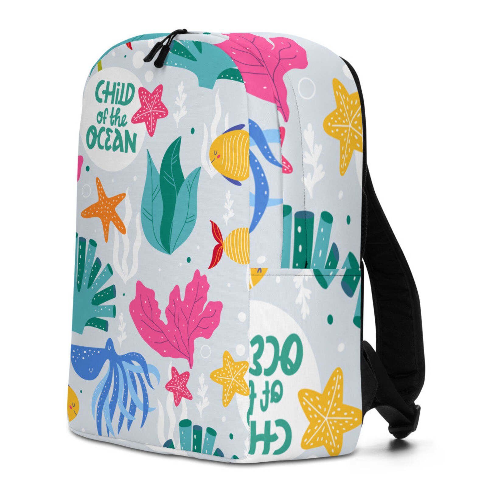 Child of the ocean backpack Beach backpack Back to school Etsy