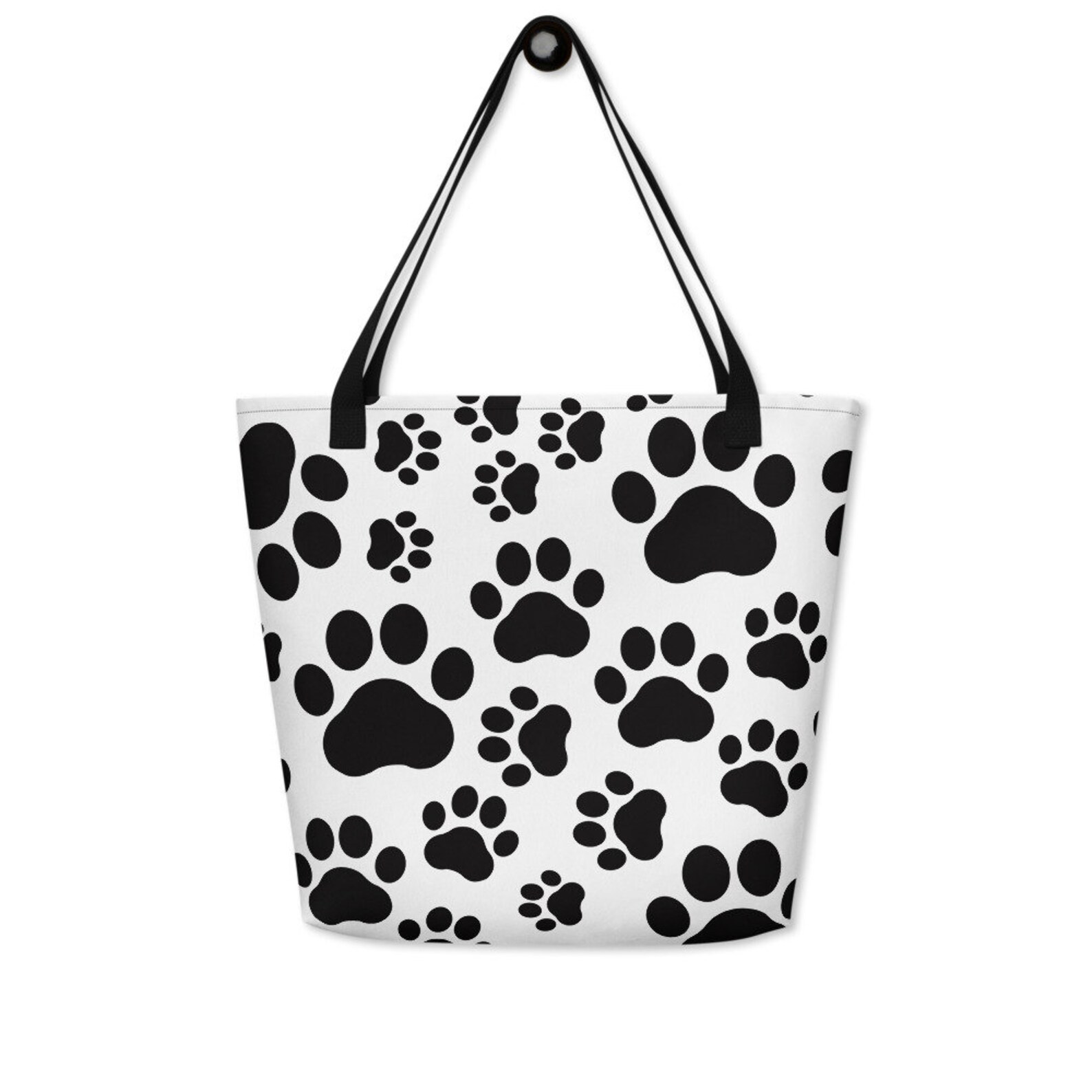 Paw print tote bag Dog tote bag Cat tote bag Beach bag Etsy