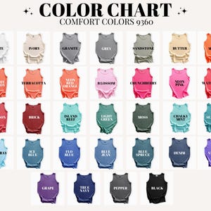 Camiseta sin mangas personalizada para despedida de soltera en Scottsdale, camiseta sin mangas unisex personalizada para damas de honor de Comfort Colors, camiseta sin mangas personalizada para novia y despedida de soltera. imagen 17