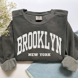 Brooklyn Sweatshirt, Comfort Colors Brooklyn Shirt, New York Vacation Trip Souvenir Gift, Sports Jersey Brooklyn Sweater, Brooklyn Crewneck