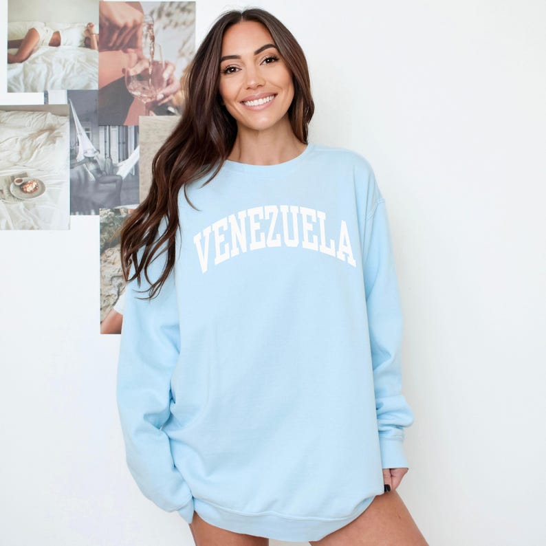 Venezuela Sweatshirt, Comfort Colors Venezuela Shirt, Venezuela Sweater Tee, South America Shirt, Sports Jersey Venezuela Trip Souvenir Gift