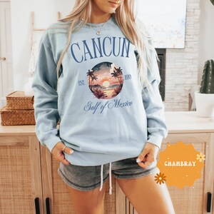 Cancun Shirt, Comfort Colors® Cancun Sweatshirt, Cancun Mexico Shirts, Group Matching Girls Cancun Vacation Shirt, Mexico Cancun Trip Shirt
