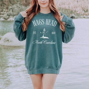 Nags Head Sweatshirt, Comfort Colors North Carolina Sweatshirt, North Carolina Vacation Trip Souvenir Gift, North Carolina Beach Crewneck