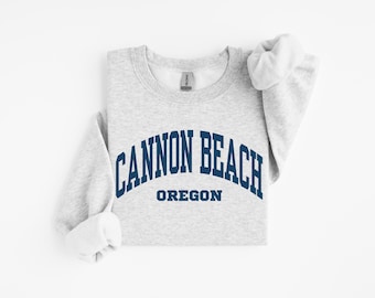 Cannon Beach Sweatshirt, Cannon Beach Sweater Cannon Beach Tee Cannon Beach Crewneck, Sports Jersey Vacay Oregon Vacation Trip Souvenir Gift