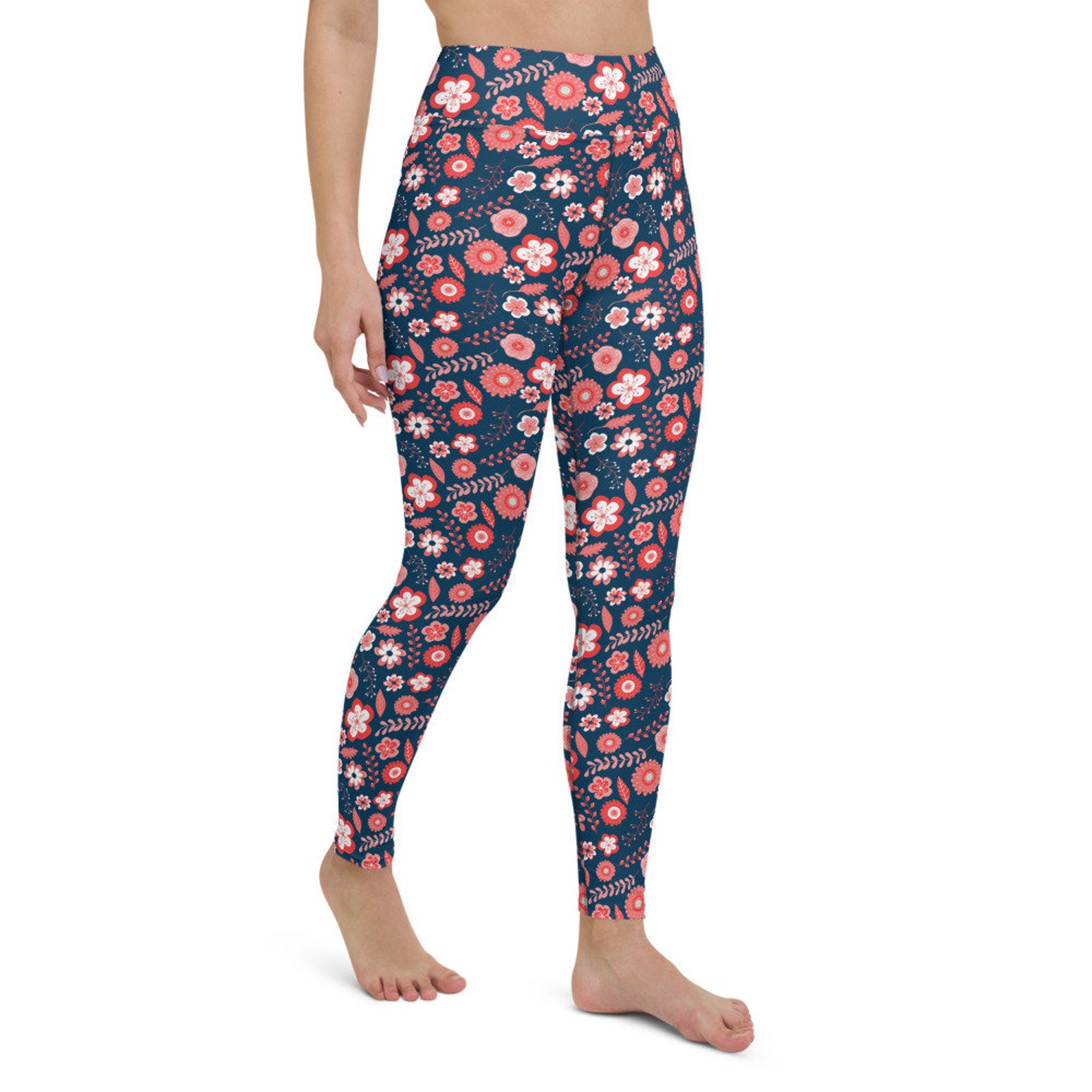 blue and pink leggings