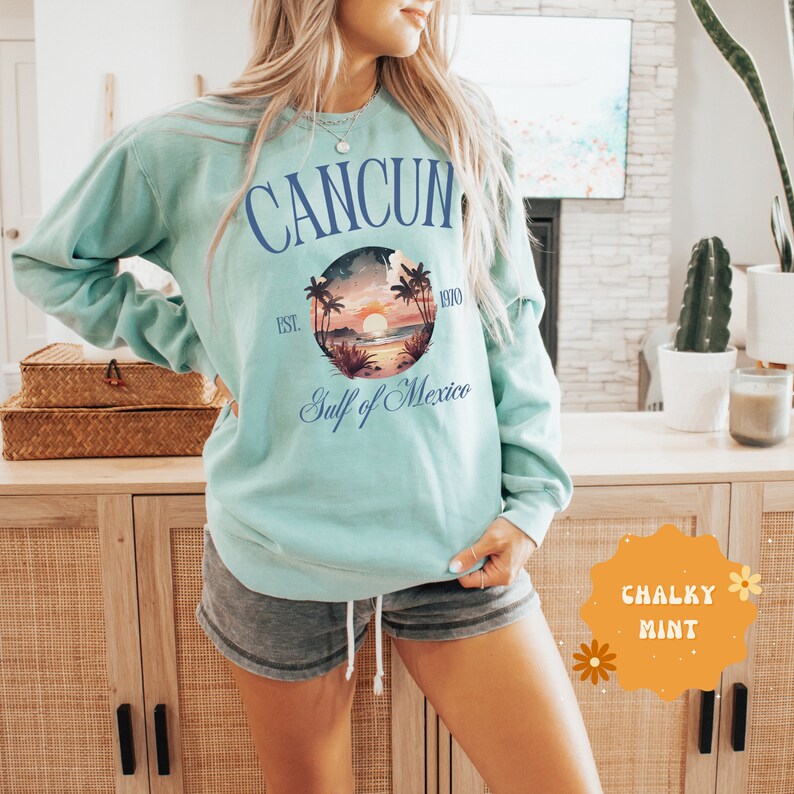 Cancun Shirt, Comfort Colors® Cancun Sweatshirt, Cancun Mexico Shirts, Group Matching Girls Cancun Vacation Shirt, Mexico Cancun Trip Shirt