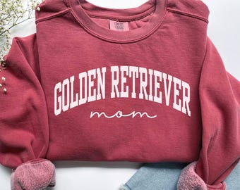 Felpa per mamma di Golden Retriever, Maglietta Comfort Colors per mamma di Golden Retriever, Nuovi regali per mamme di cani, Felpa per mamma di cani, Regalo per mamma di Golden Retriever