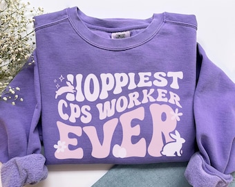 Easter CPS Worker Shirt, Comfort Colors CPS Worker Sweatshirt LSW Child Protective Service Shirt, Easter Cps Worker Gift Social Worker Shirt