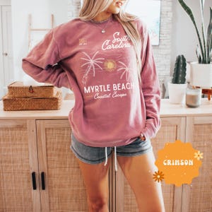 Myrtle Beach Shirt South Carolina Sweatshirt, Comfort Colors Myrtle Beach SC Sweatshirt Crewneck, Myrtle Beach T-Shirt South Carolina Gift