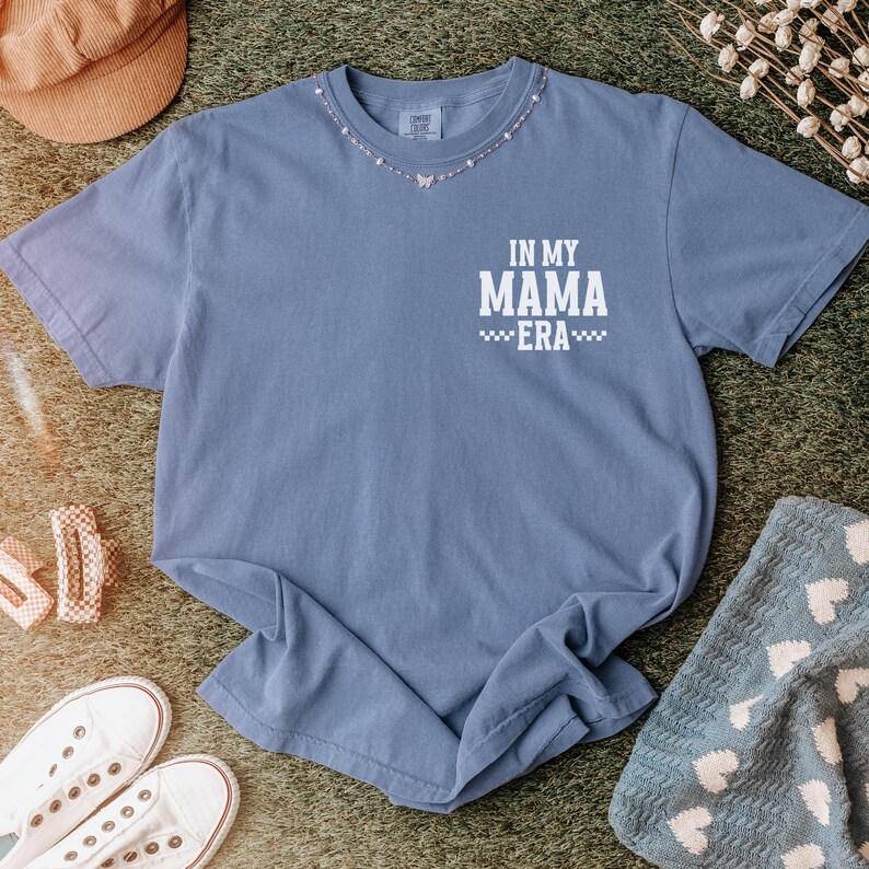 In My Mama Era Shirt, Comfort Colors Mom Shirt, Funny Mom Tee New Mom Pregnancy Announcement Shirt, Pregnant Wife Gifts, First Time Mom Gift