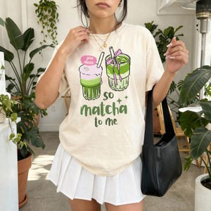 Trendy Matcha Shirt, Comfort Colors Matcha Club Shirt Wellness Matcha Lover Gift,Clean Girl Aesthetic Matcha Latte Gin Z Vintage Graphic Tee