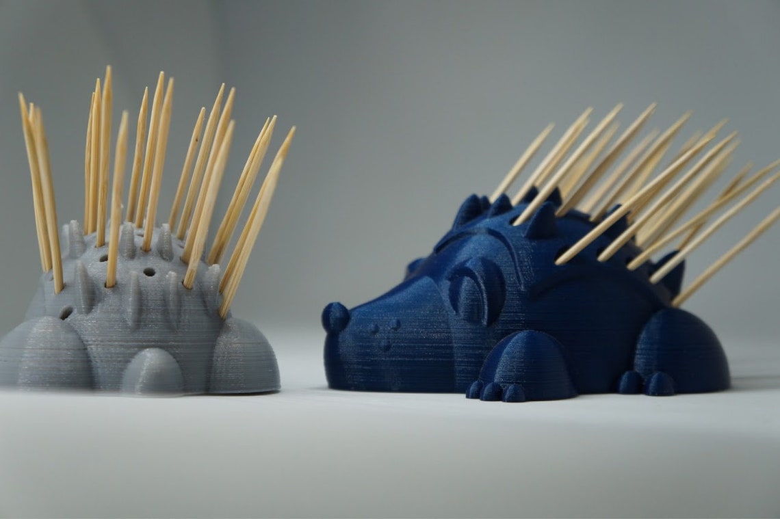 Toothpick Holder 3d Printed Hedgehog Kitchen Table Decor Etsy