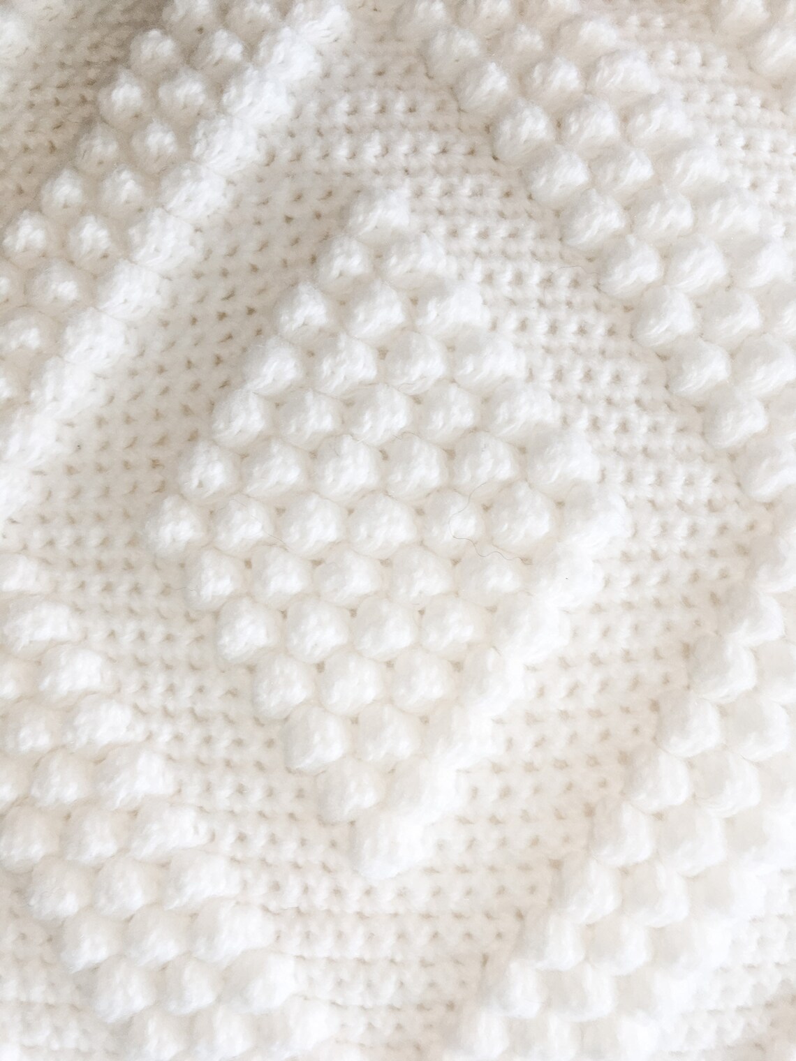 Diamond Bobble Pillow Pattern Crochet Pillow Farmhouse Etsy