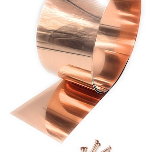 Copper Rolls - 10FT Long - Multiple Widths - 16oz (24-Gauge) & 20oz (22-Gauge)