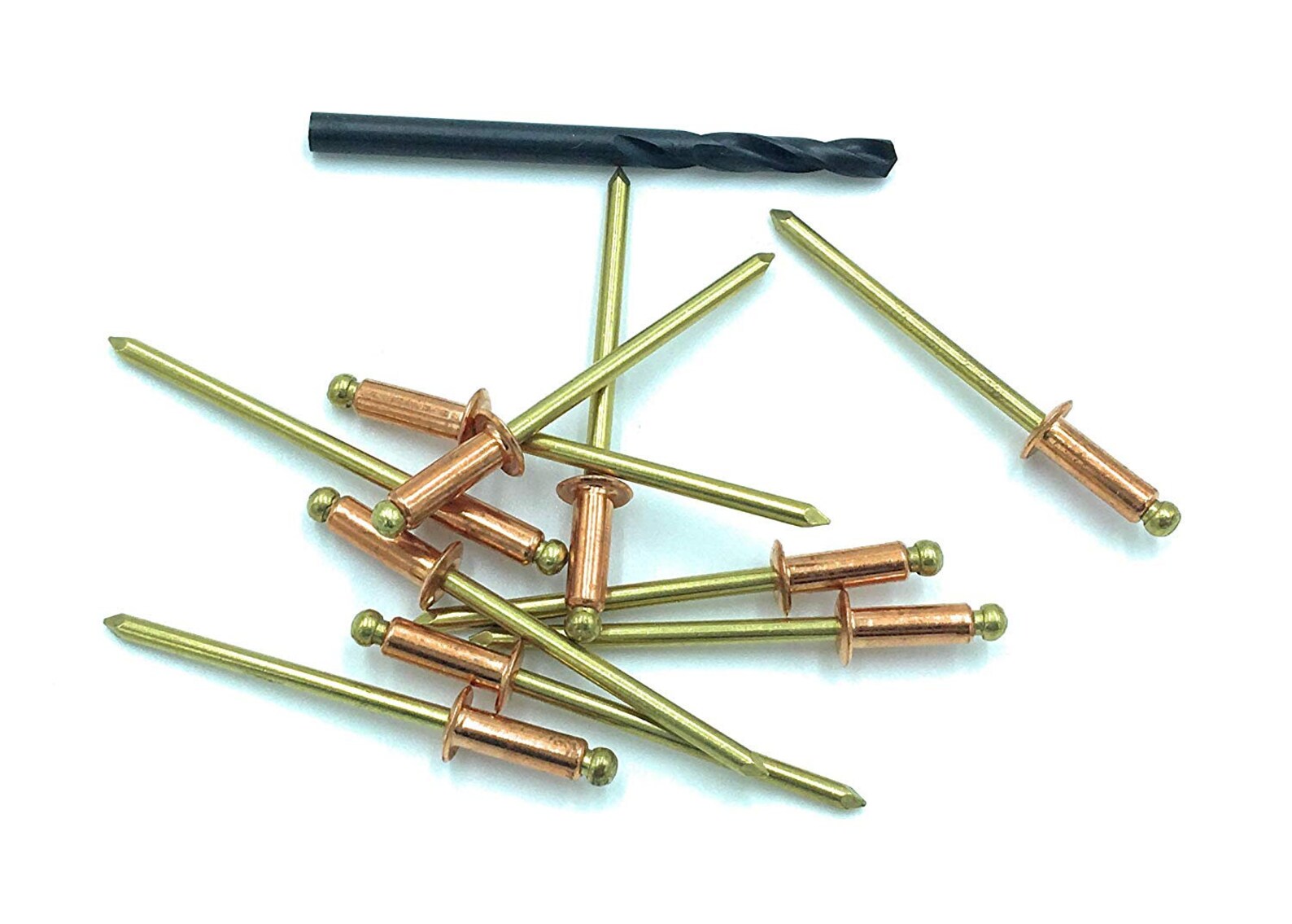 Copper Pop Rivet With Brass Mandrel 44 1/8 Diameter X 1/4 Grip for