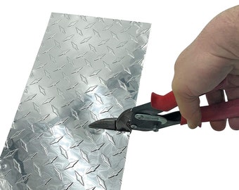 EAGLE Embossed Aluminum Diamond Plate Roll - 0.025 Thin 8x10ft Black Checker Sheet