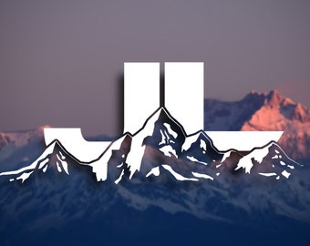 JL Single Color Mountain Logo Decal (Single or Pair)