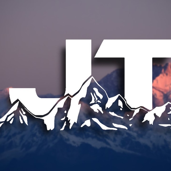 JT Single Color Mountain Logo Decal (Single or Pair)