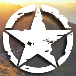 Army Star Door Decals