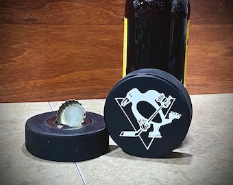 Hockey Puck Bottle Opener