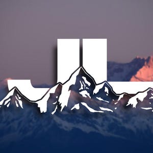 JL Single Color Mountain Logo Decal (Single or Pair)