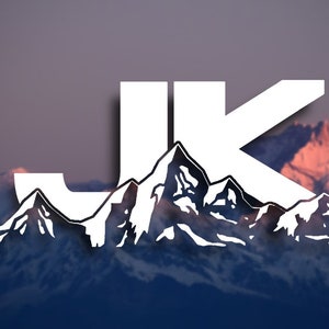 JK Single Color Mountain Logo Decal (Single or Pair)