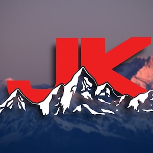 JK Two Color Mountain Logo Decal (set of 2)